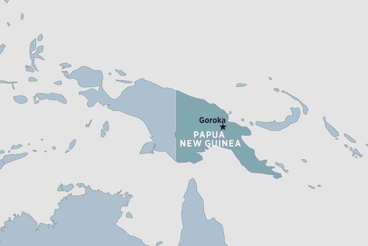 mapa горока Papua-Nowa Gwinea