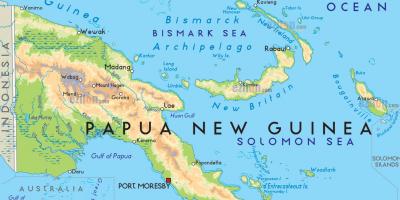 Mapa stolicy Papui-Nowej Gwinei