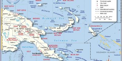 Mapa tari Papua-Nowa Gwinea 